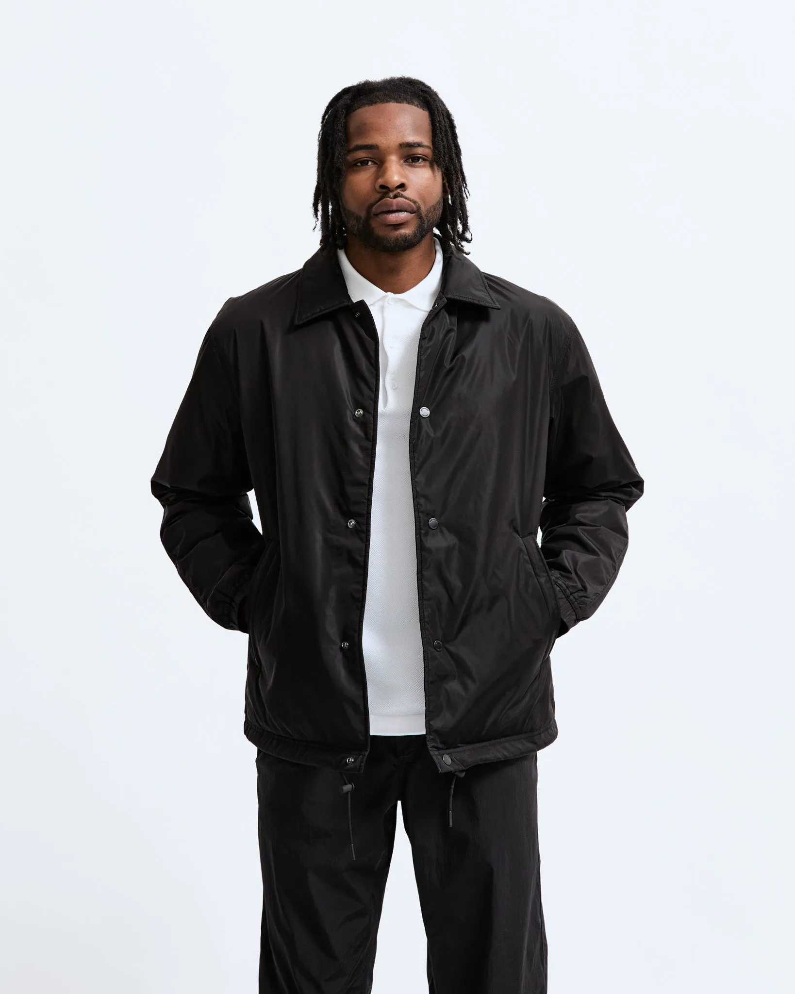 Econyl Satin Nylon Coach's Jacket - Vault sold by Reigning Champ product image thumbnail 2