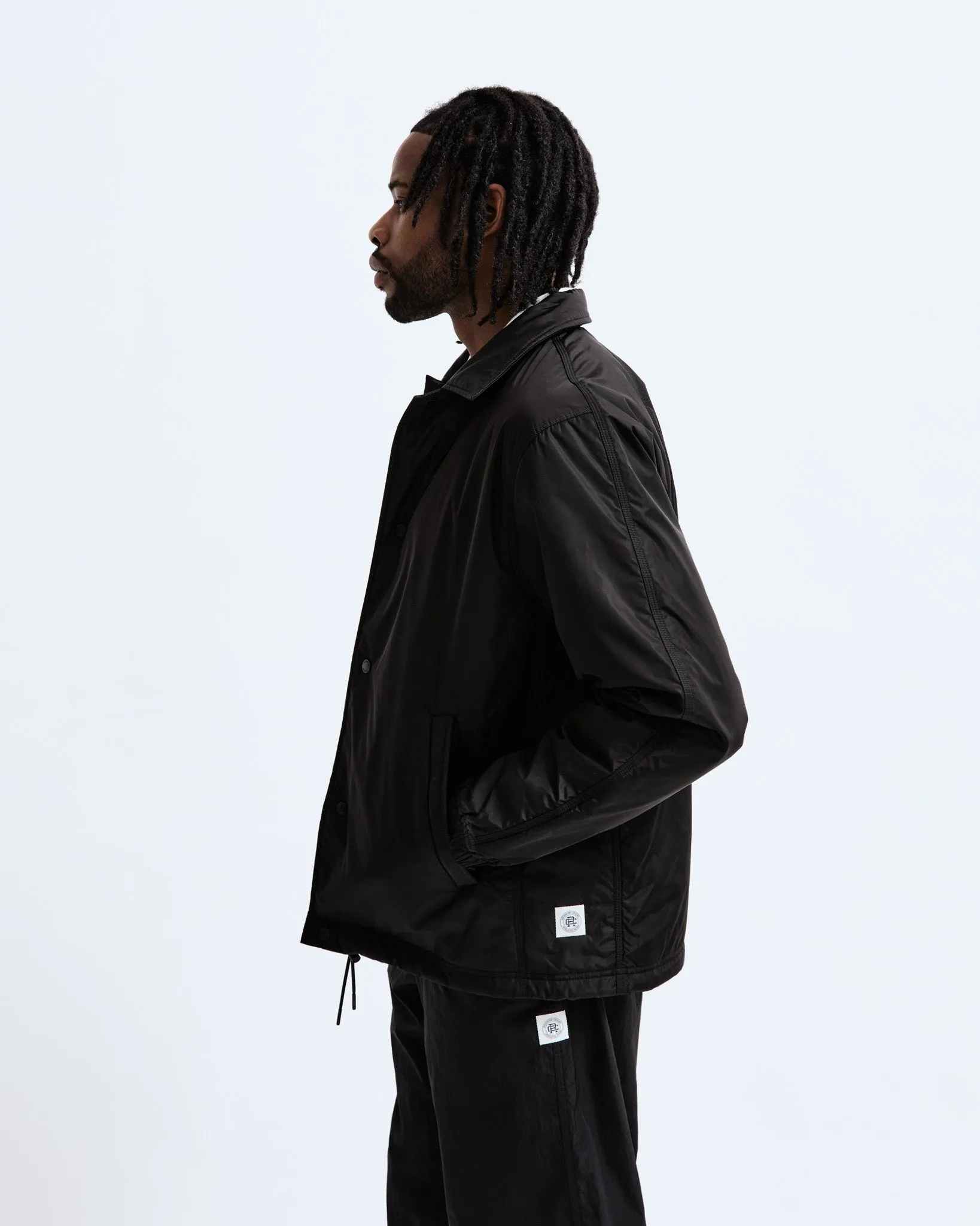 Econyl Satin Nylon Coach's Jacket - Vault sold by Reigning Champ product image thumbnail 4