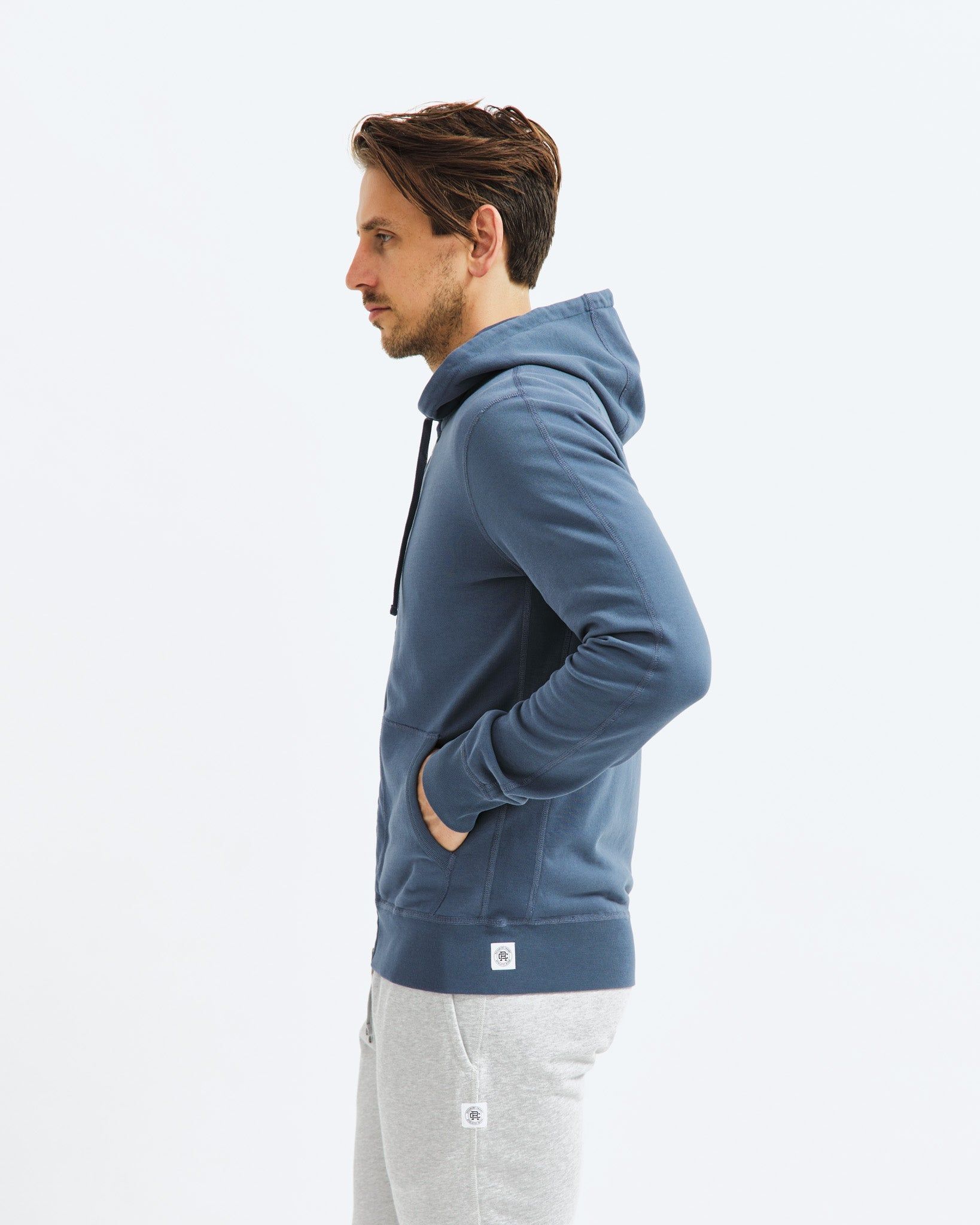 Lightweight Terry Full Zip Hoodie sold by Reigning Champ product image thumbnail 3