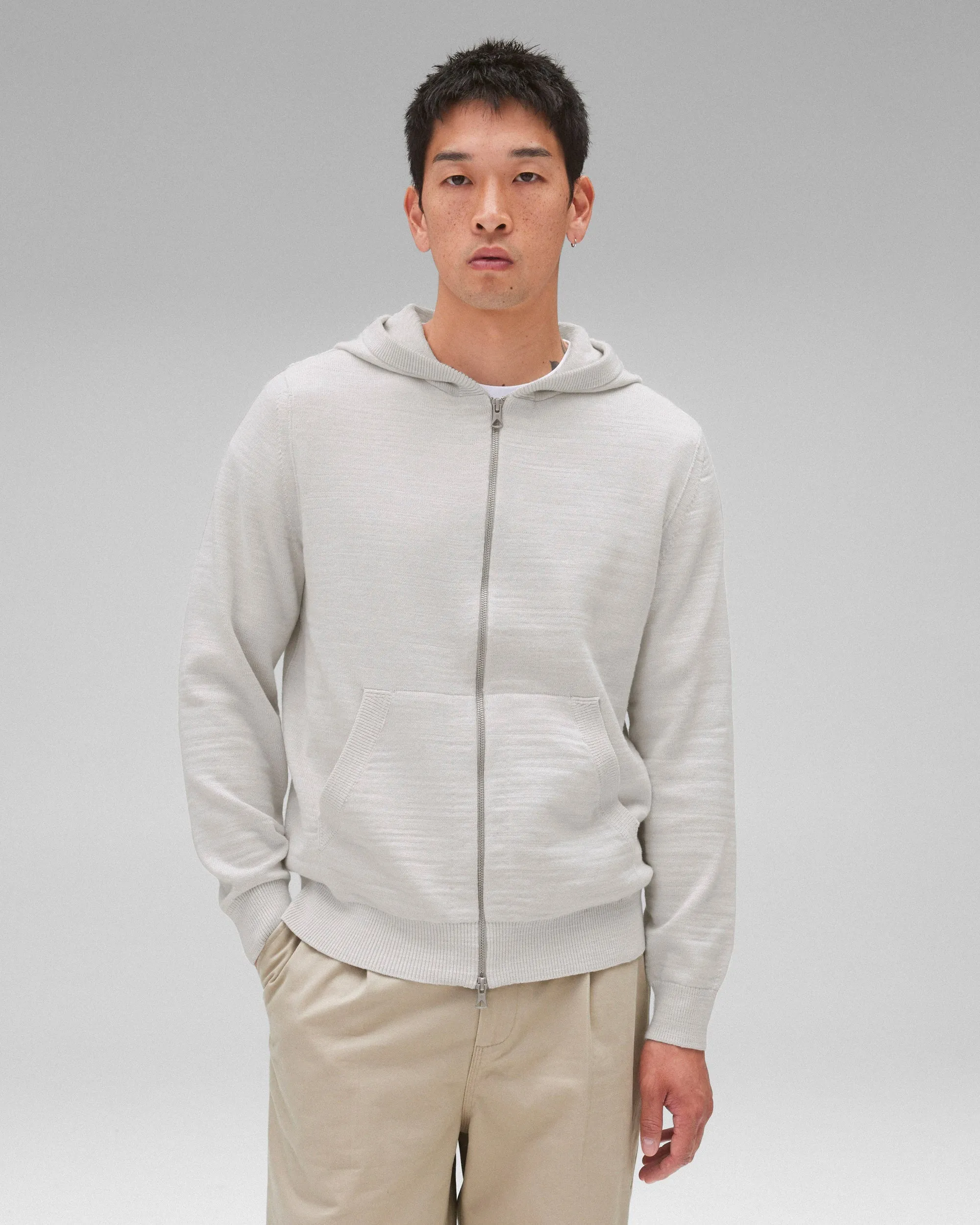 Cotton Slub Laurel Full Zip Hoodie sold by Reigning Champ product image thumbnail 2