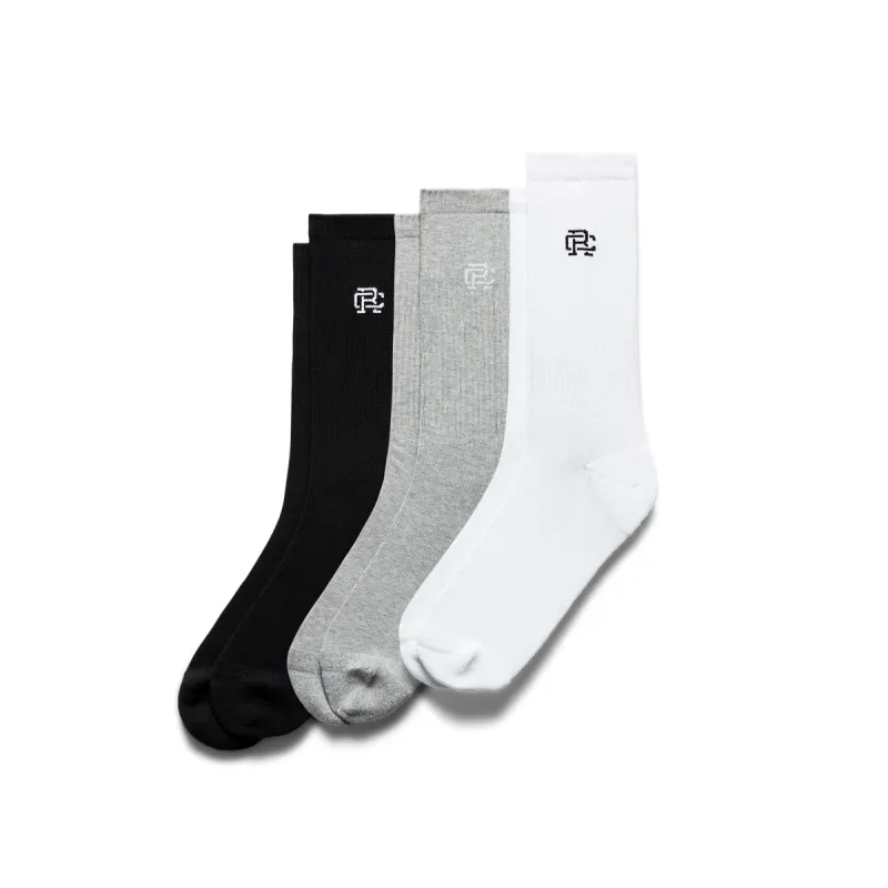 3-Pack Classic Crew Sock sold by Reigning Champ