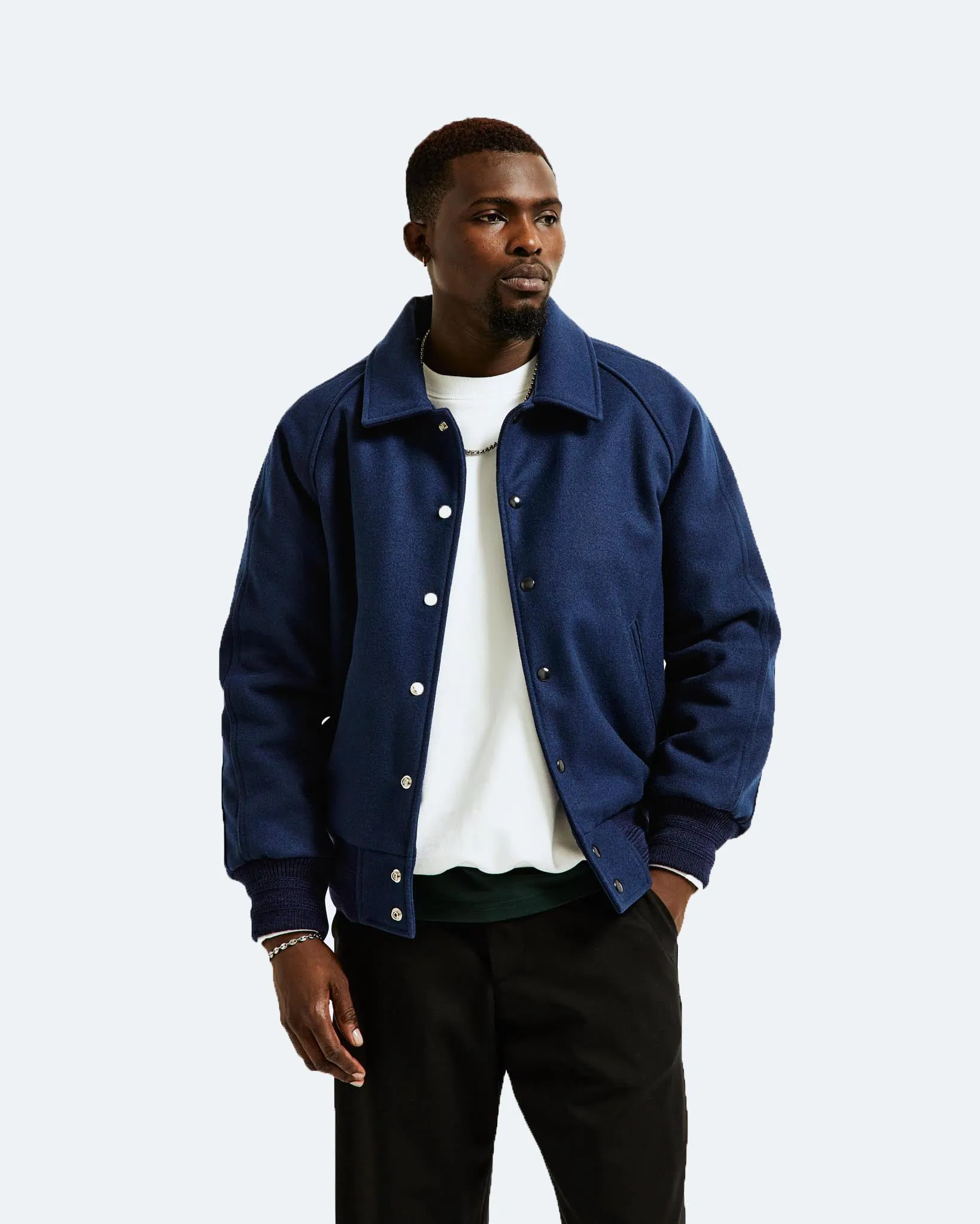 Lobos Varsity Jacket sold by Reigning Champ product image thumbnail 2
