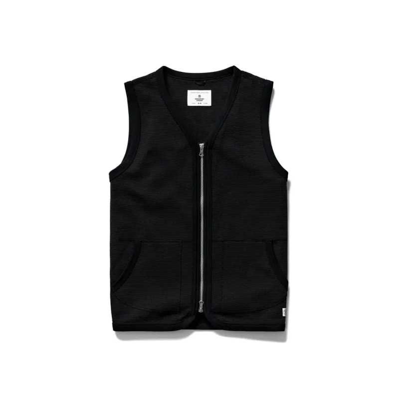 Flatback Thermal Zip Vest made by Reigning Champ