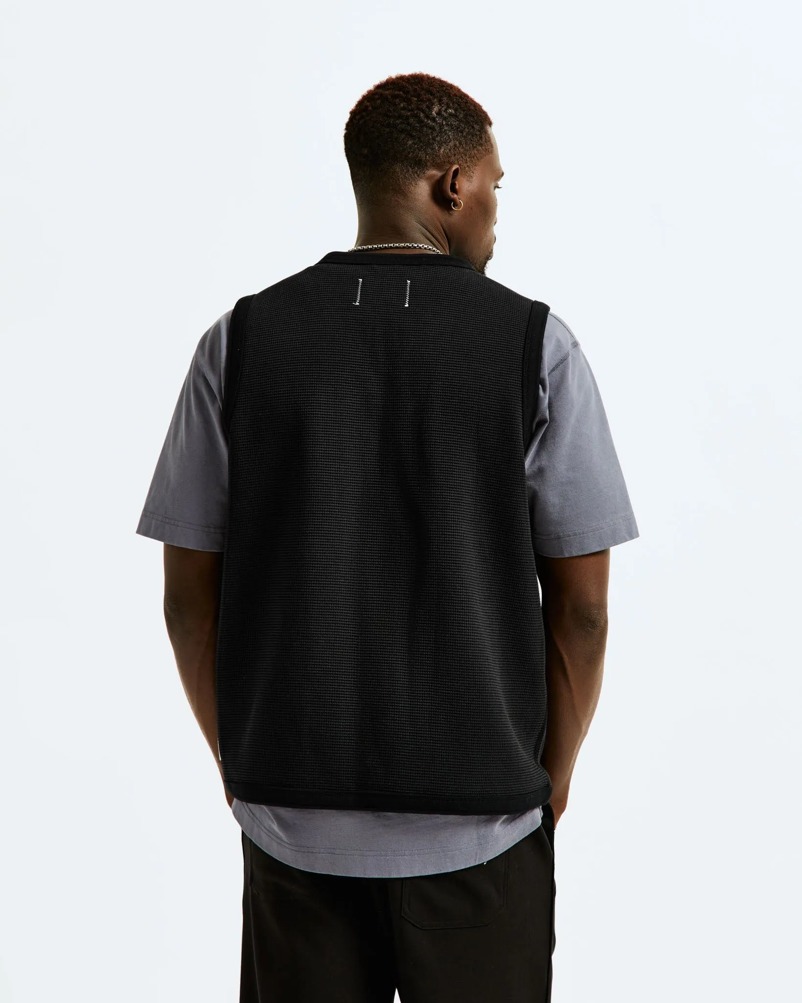 Flatback Thermal Zip Vest sold by Reigning Champ product image thumbnail 4