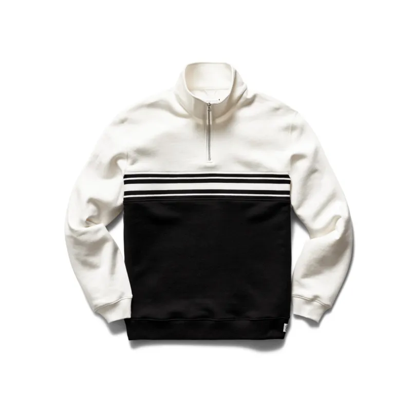 Midweight Fleece Colour Block Quarter Zip sold by Reigning Champ