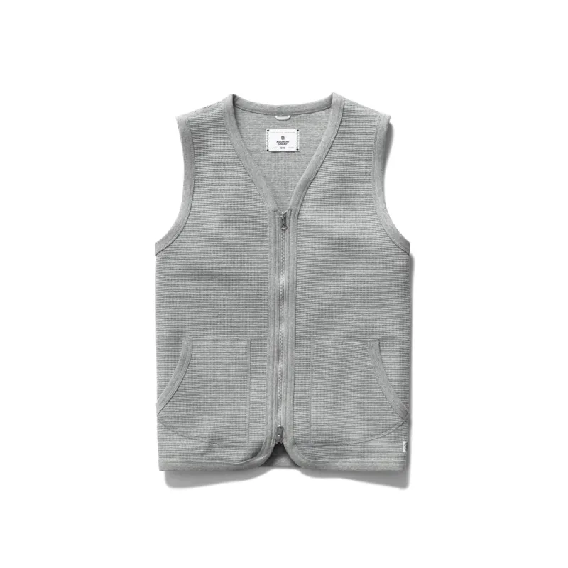 Flatback Thermal Zip Vest made by Reigning Champ