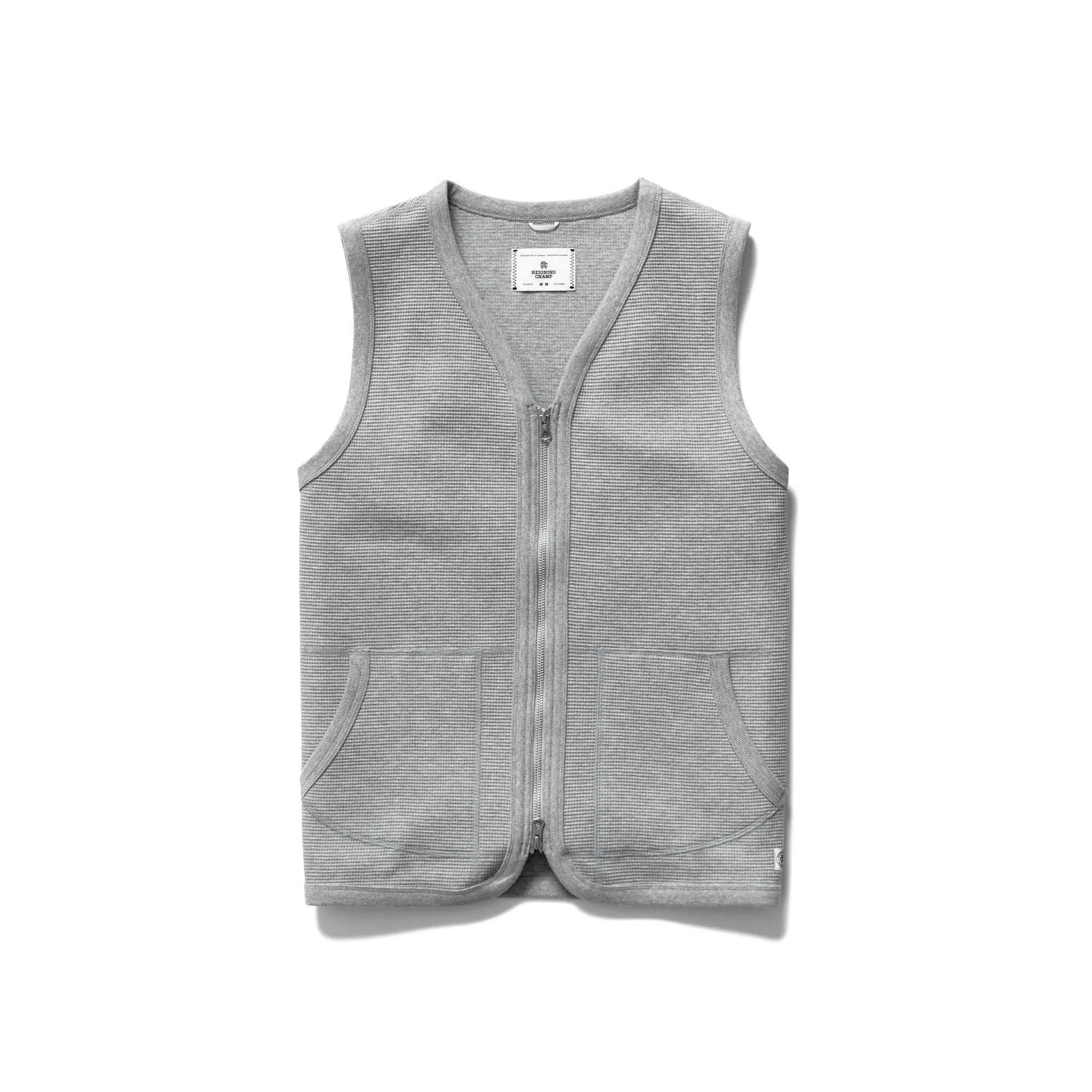 Flatback Thermal Zip Vest sold by Reigning Champ