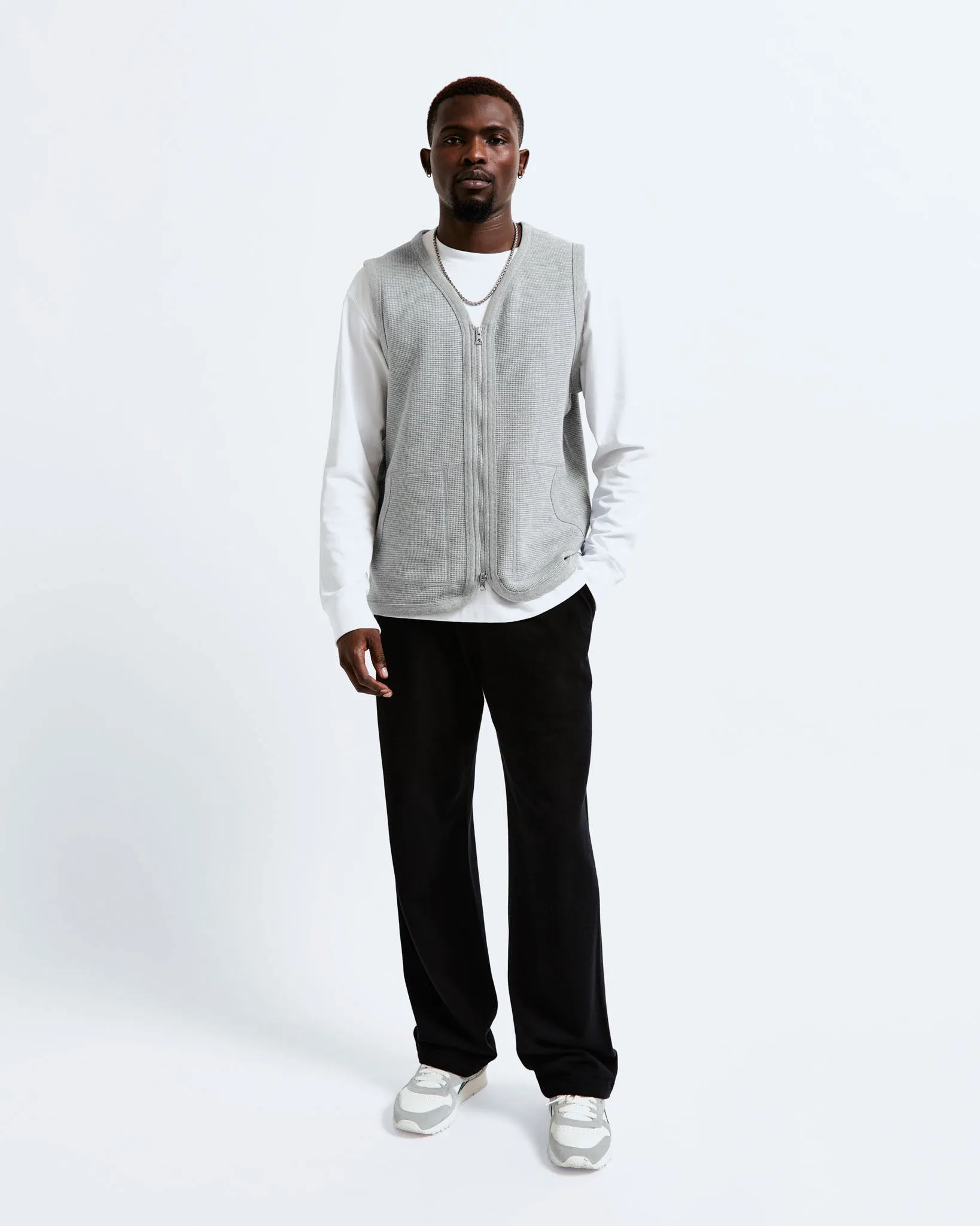 Flatback Thermal Zip Vest sold by Reigning Champ product image thumbnail 5