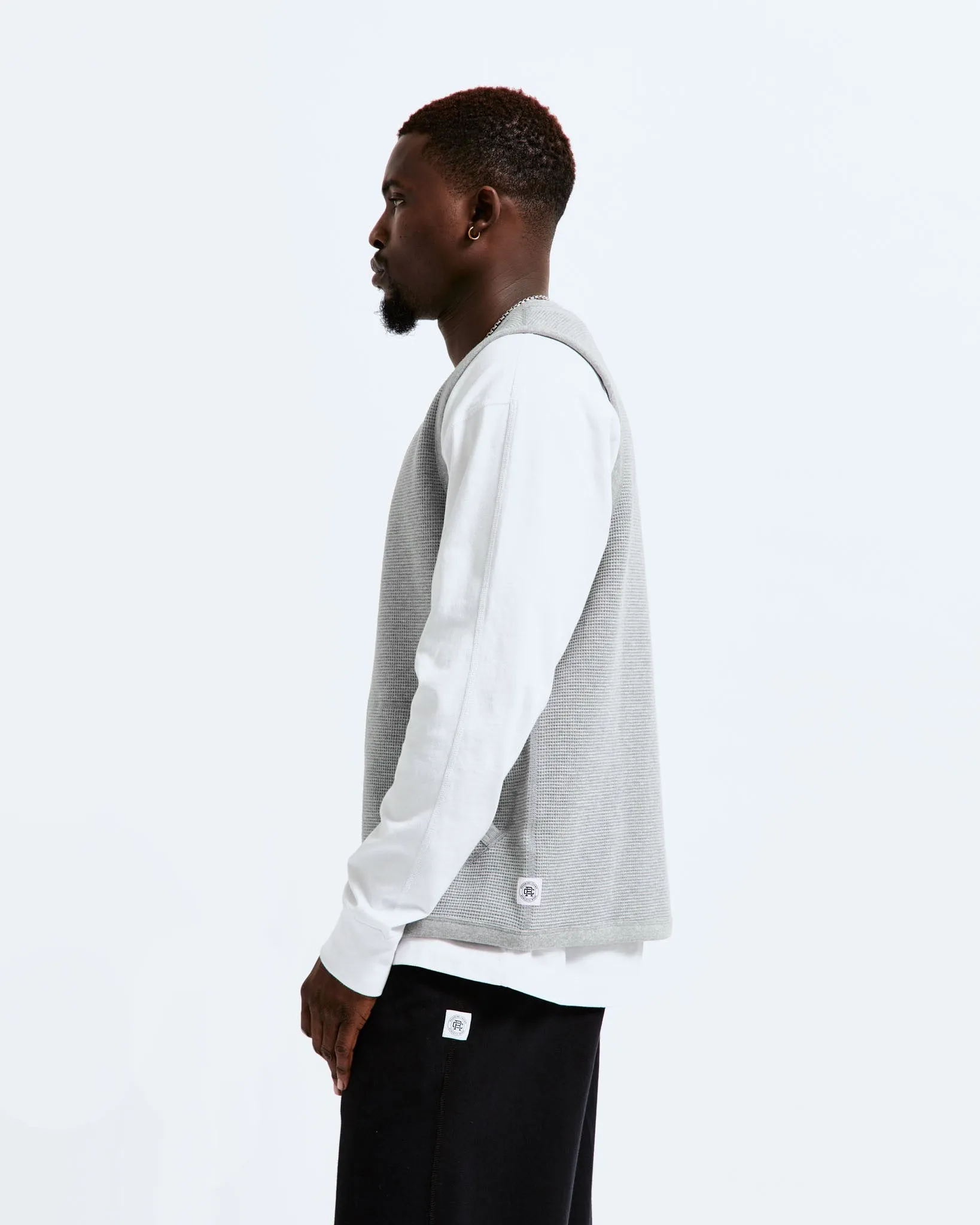 Flatback Thermal Zip Vest sold by Reigning Champ product image thumbnail 3
