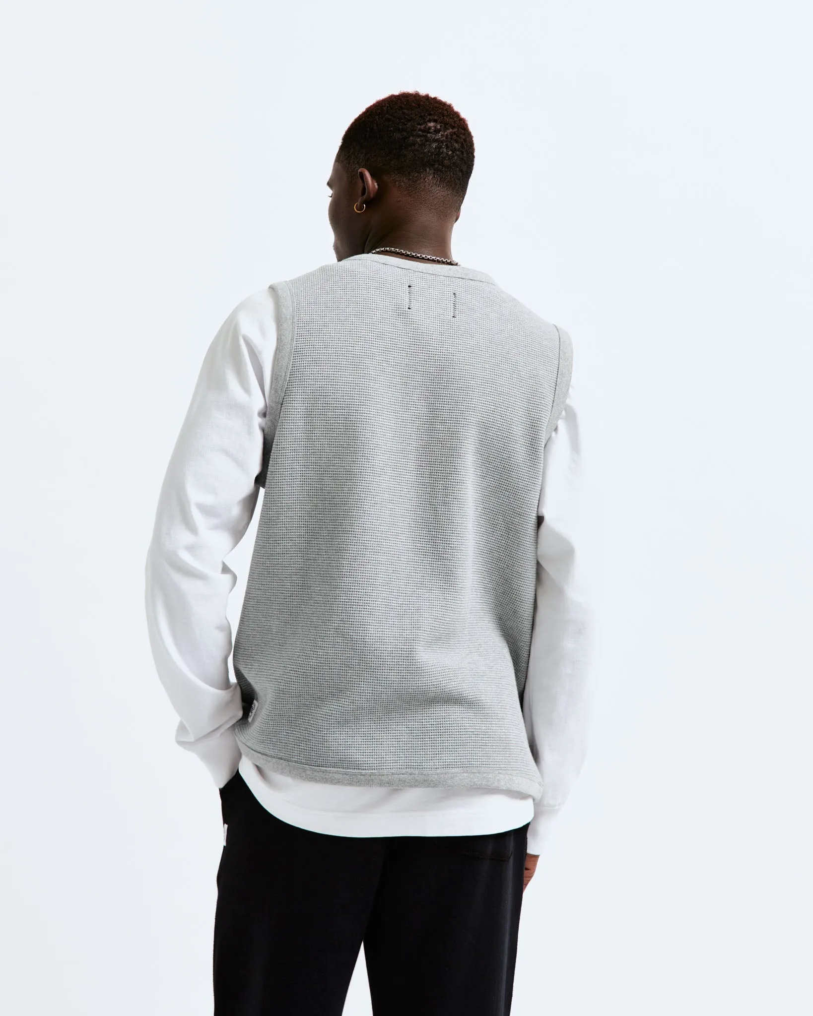 Flatback Thermal Zip Vest sold by Reigning Champ product image thumbnail 4
