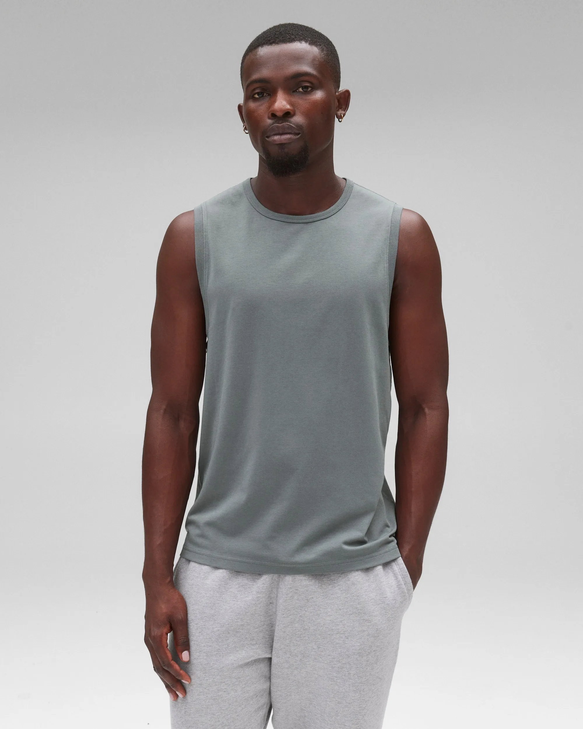 Copper Jersey Sleeveless Shirt - Vault sold by Reigning Champ product image thumbnail 2