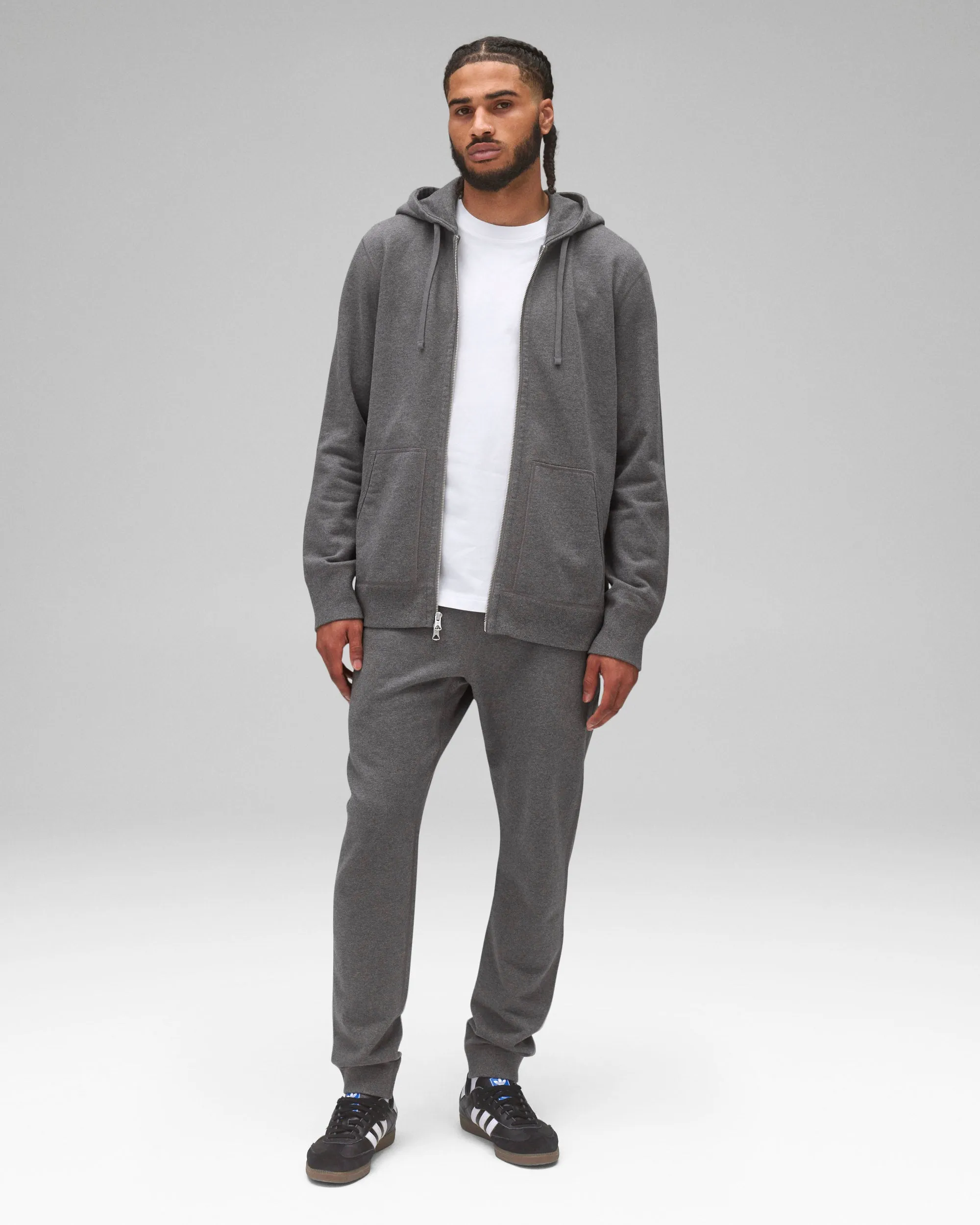 Midweight Terry Slim Zip Hoodie sold by Reigning Champ product image thumbnail 3