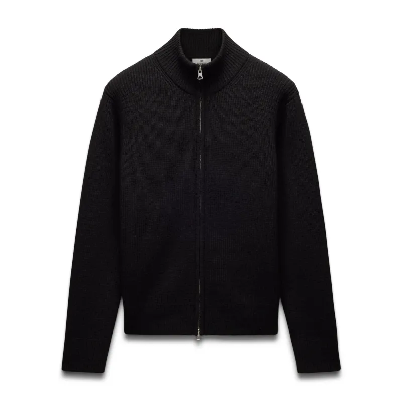 Merino Rib Vinnie Track Jacket sold by Reigning Champ