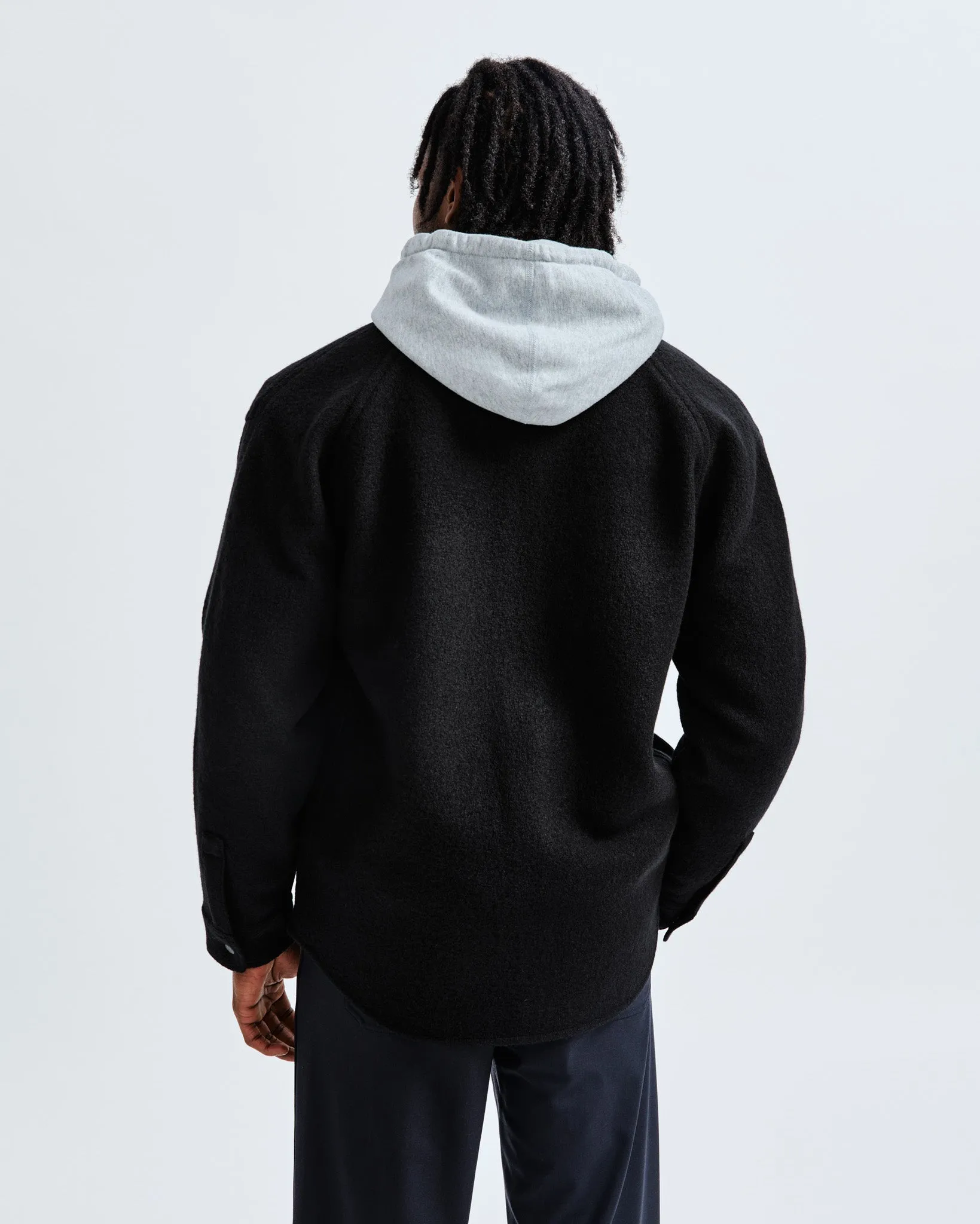 Boiled Wool Warden Overshirt - Vault sold by Reigning Champ product image thumbnail 5