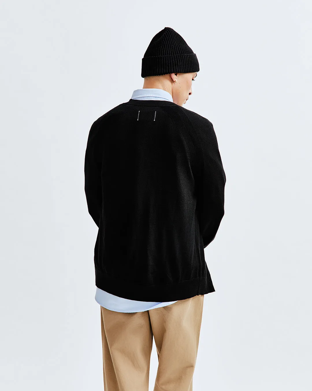Lightweight Merino Harry Cardigan - Vault sold by Reigning Champ product image thumbnail 4