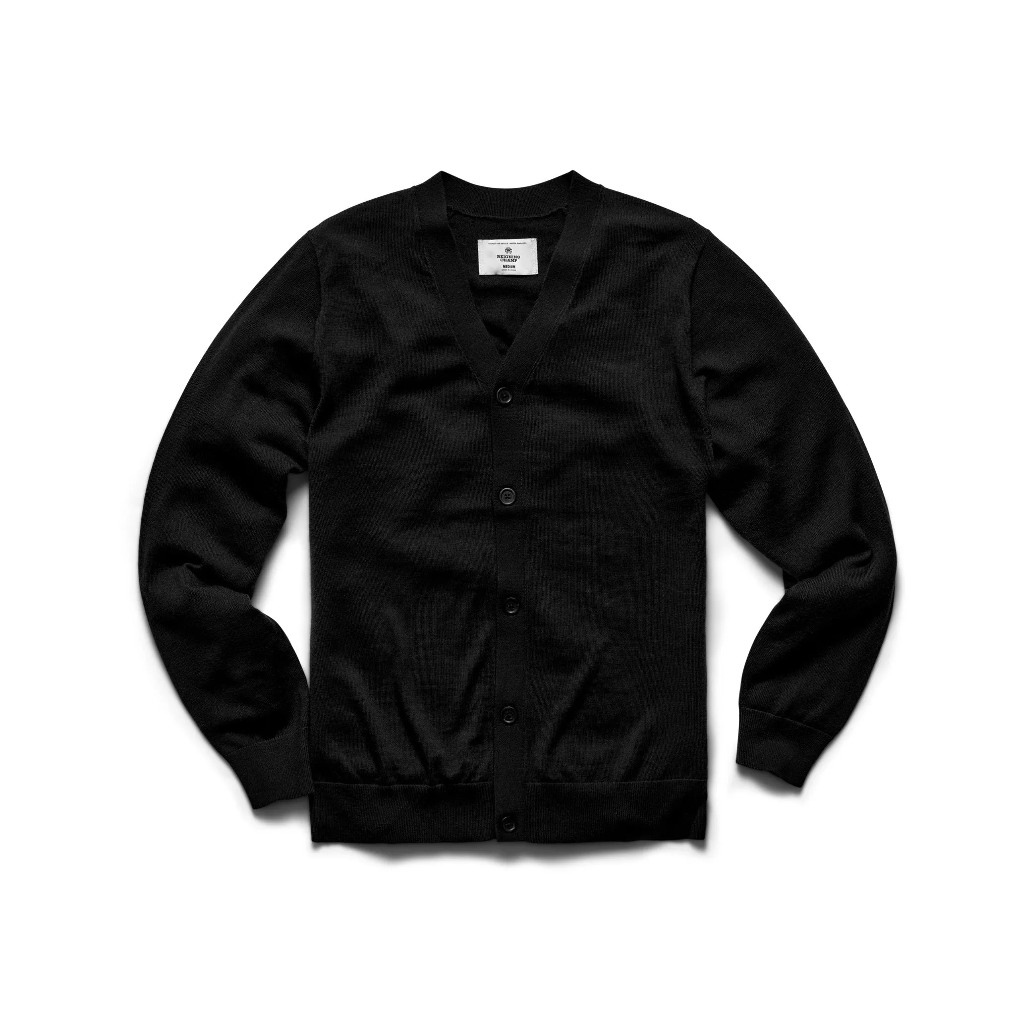Lightweight Merino Harry Cardigan - Vault sold by Reigning Champ