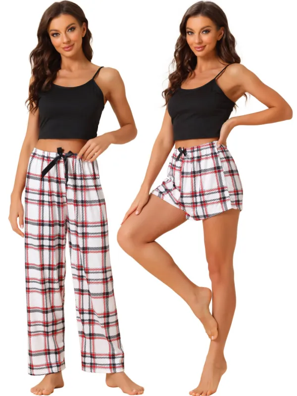 cheibear - Crop Cami Top with Bottoms 3Pcs Pajama Set sold by Reitmans