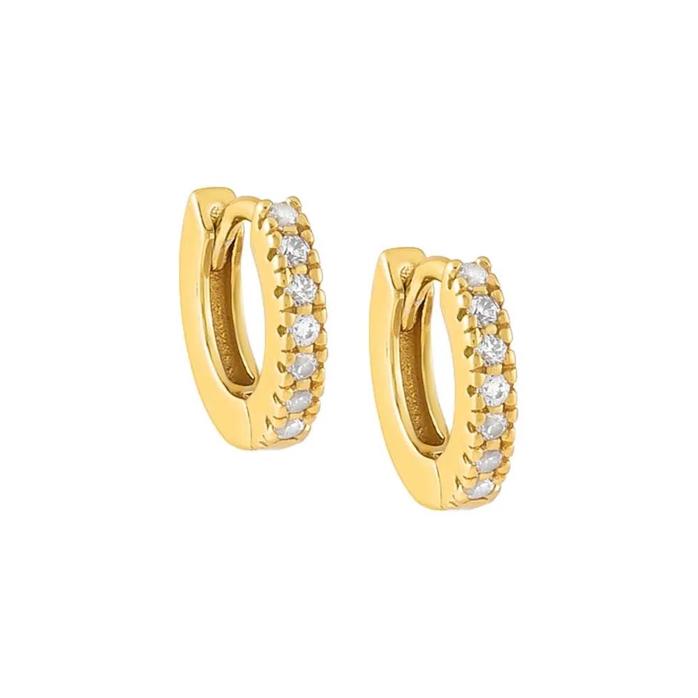 CZ Mini Huggie Earring sold by Reitmans