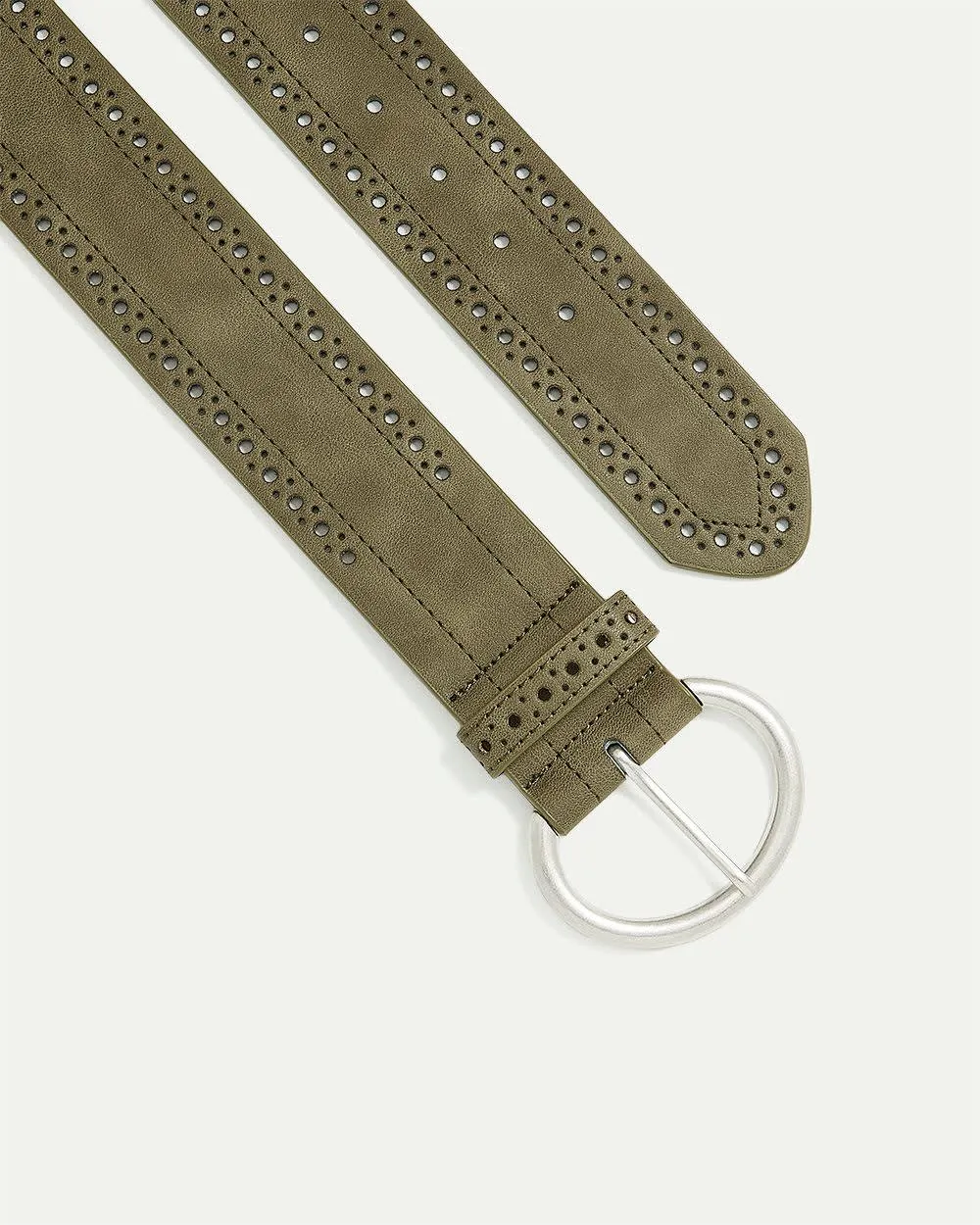 Faux Leather Belt with Perforated Details sold by Reitmans product image thumbnail 3
