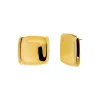 Solid Large Indented Square Stud Earring sold by Reitmans