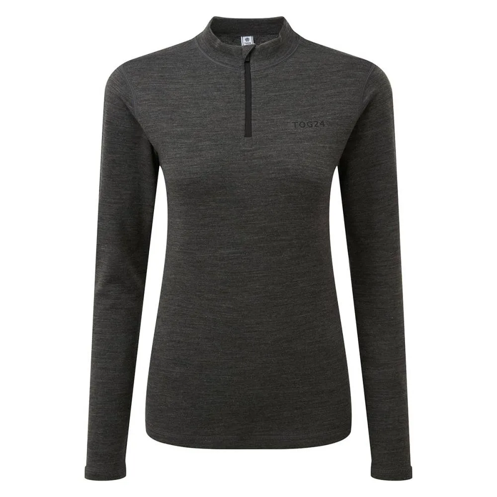 TOG24 - Womens/Ladies Nevis Merino Wool Zip Neck Base Layer Top sold by Reitmans