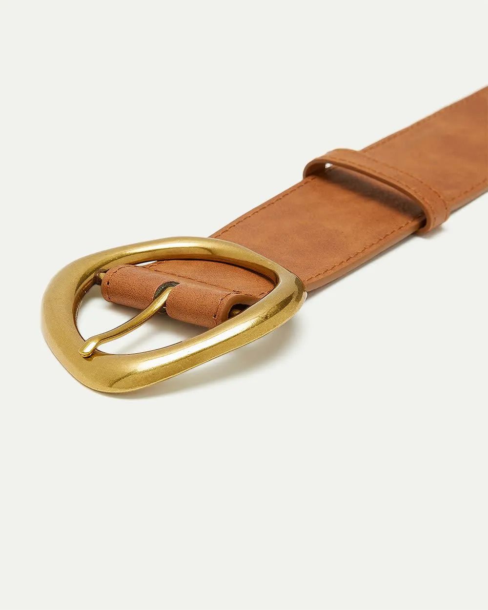 Large Faux Leather Belt with Statement Buckle sold by Reitmans product image thumbnail 2