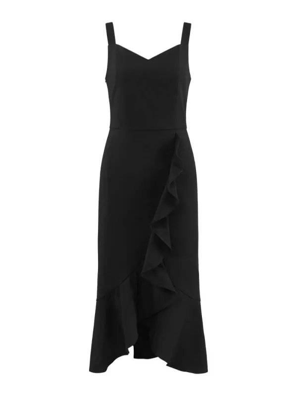 INSPIRE CHIC - Sweetheart Neck Sleeveless Ruffled Fishtail Dress sold by Reitmans