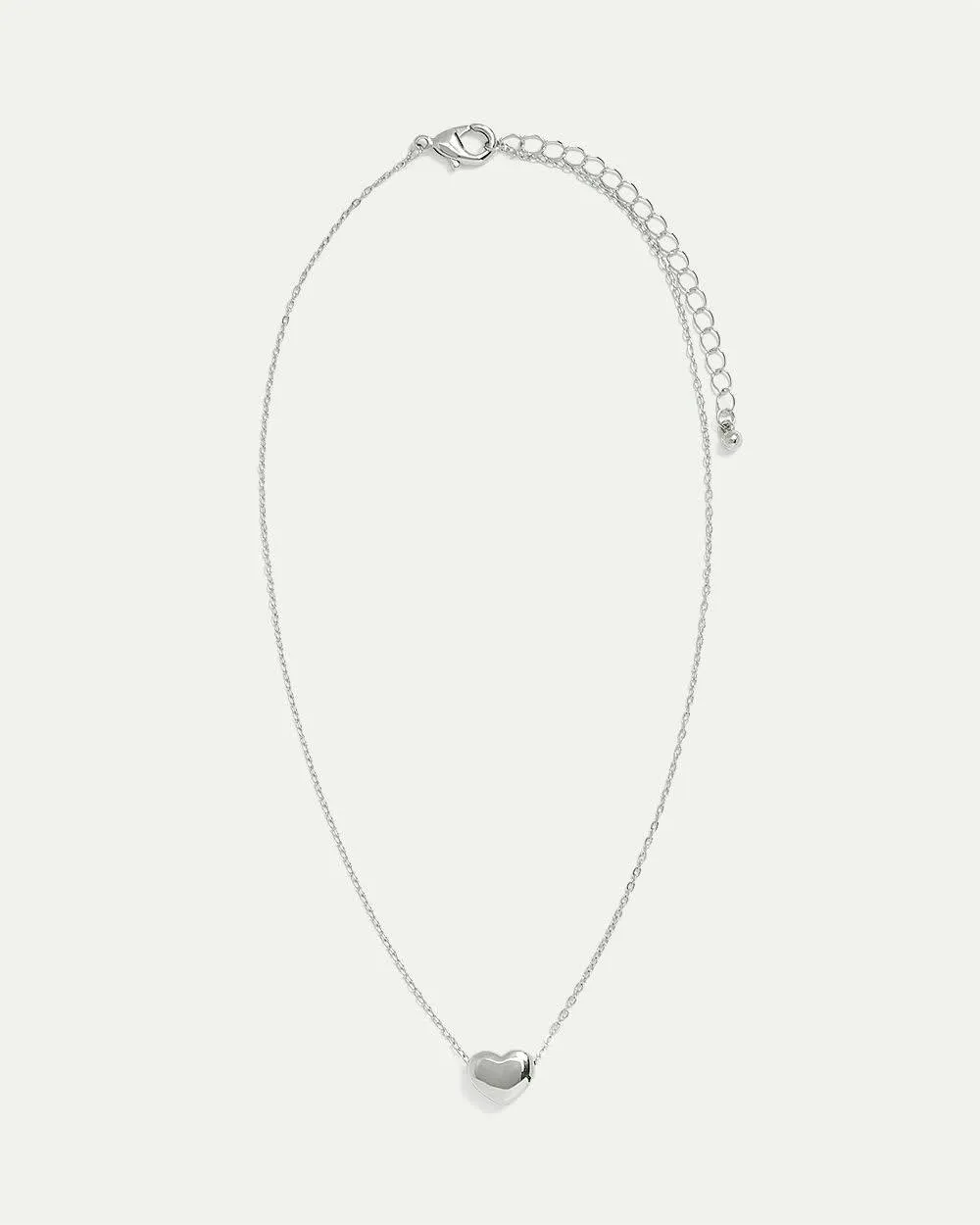 Short Necklace with Bubble Heart Pendant sold by Reitmans product image thumbnail 2