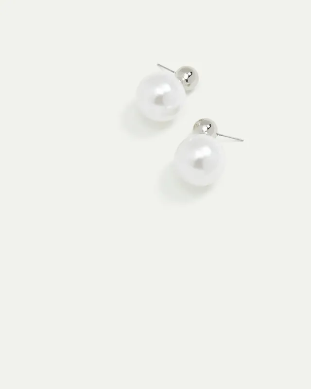 Earrings with Pearl Pendants sold by Reitmans