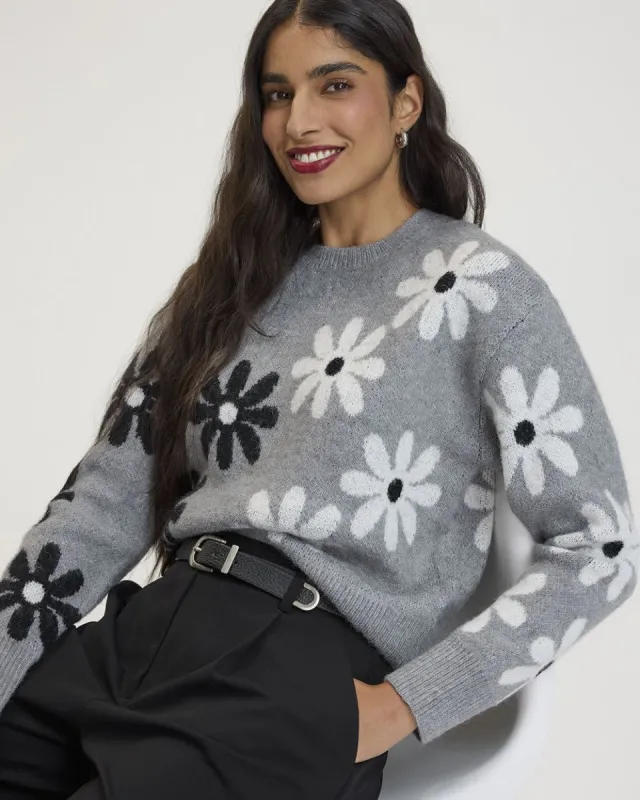 Long-Sleeve Crew-Neck Loose Sweater sold by Reitmans