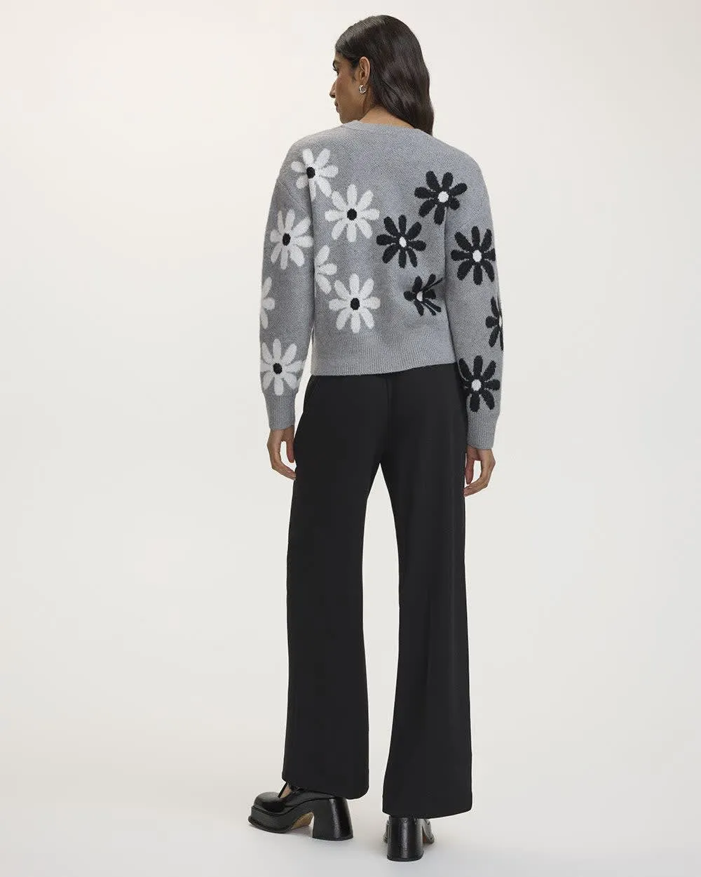 Long-Sleeve Crew-Neck Loose Sweater sold by Reitmans product image thumbnail 2