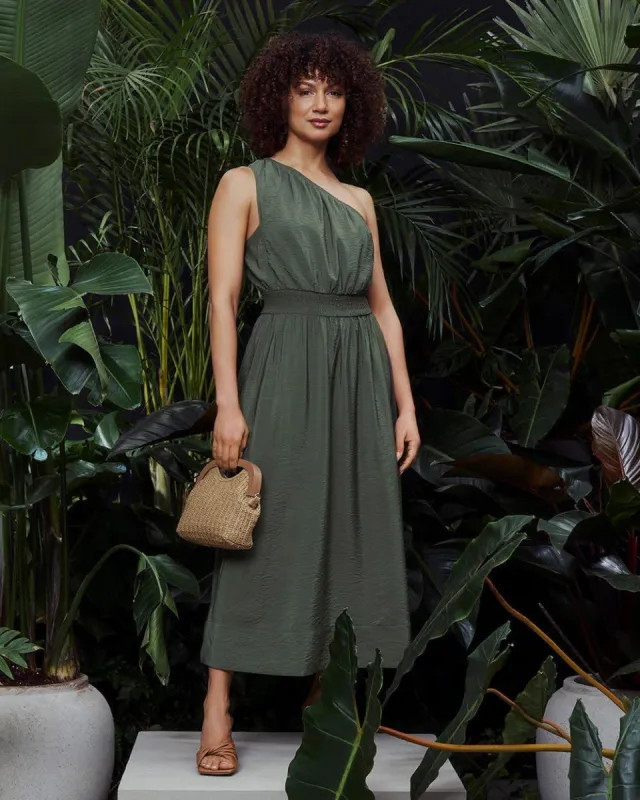 One-Shoulder Maxi Dress - Toni Fifi. x Reitmans sold by Reitmans