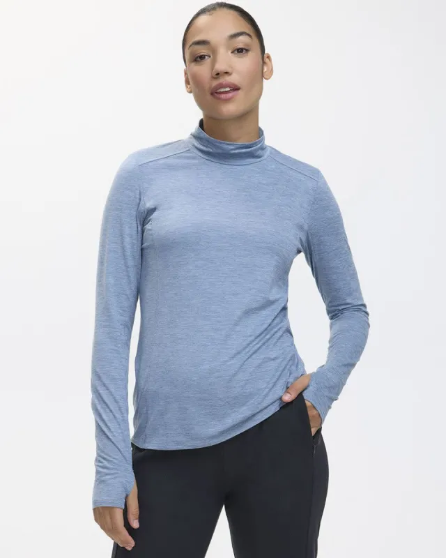 Long-Sleeve Mock-Neck Base Layer - Dry-Lux (R) Hyba sold by Reitmans