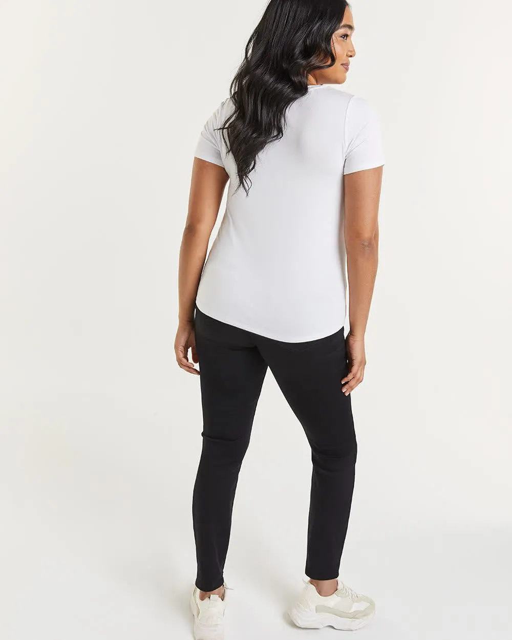 Short Sleeve V Neck Tee R Essentials sold by Reitmans product image thumbnail 2