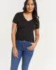 Short Sleeve V Neck Tee R Essentials sold by Reitmans