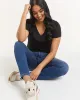 Short Sleeve V Neck Tee R Essentials sold by Reitmans