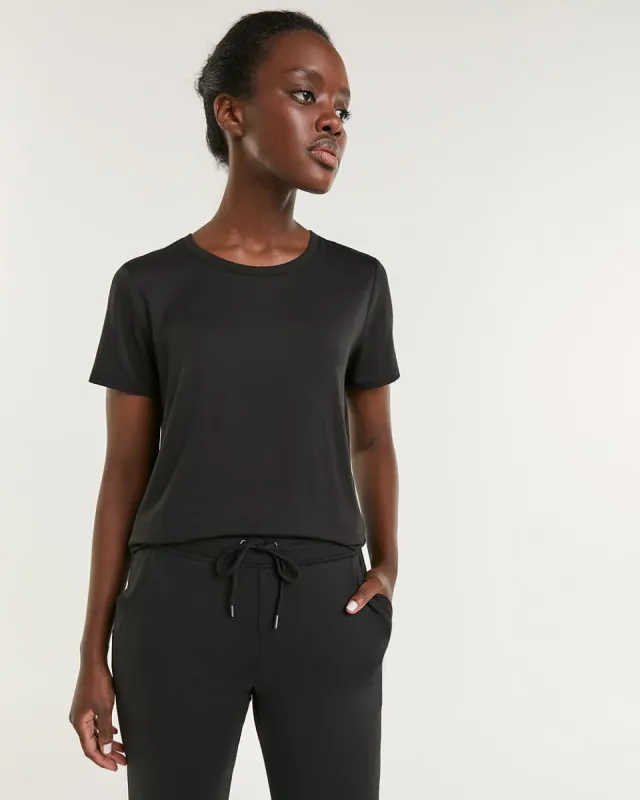 Short-Sleeve Crew-Neck Tee, Dry Lux Hyba Essentials sold by Reitmans