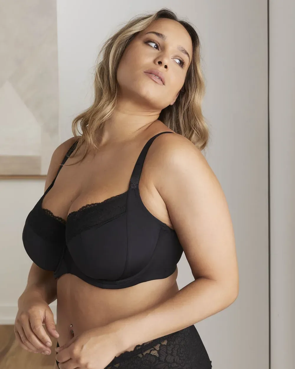 Underwire Bra with Lace at Neckline - Déesse Collection sold by Reitmans product image thumbnail 5