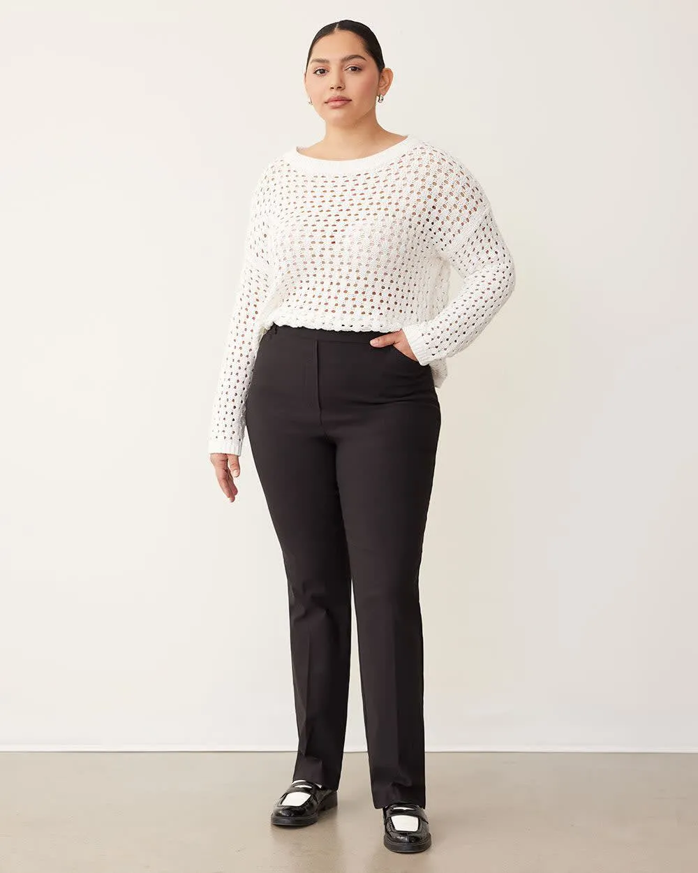 Straight-Leg High-Rise Pant - The Iconic (R) - Tall sold by Reitmans product image thumbnail 3