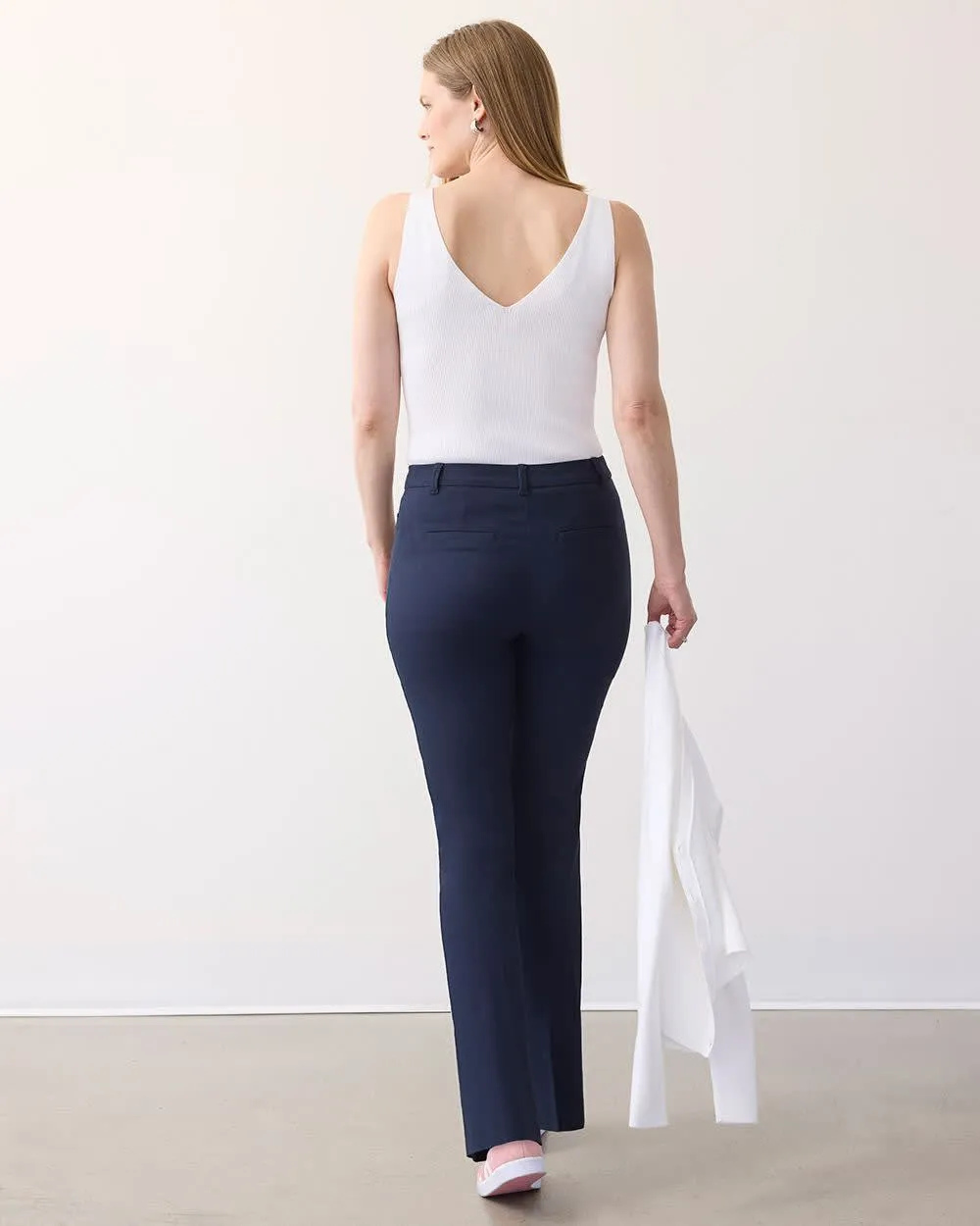 Straight-Leg High-Rise Pant - The Iconic (R) - Petite sold by Reitmans product image thumbnail 2