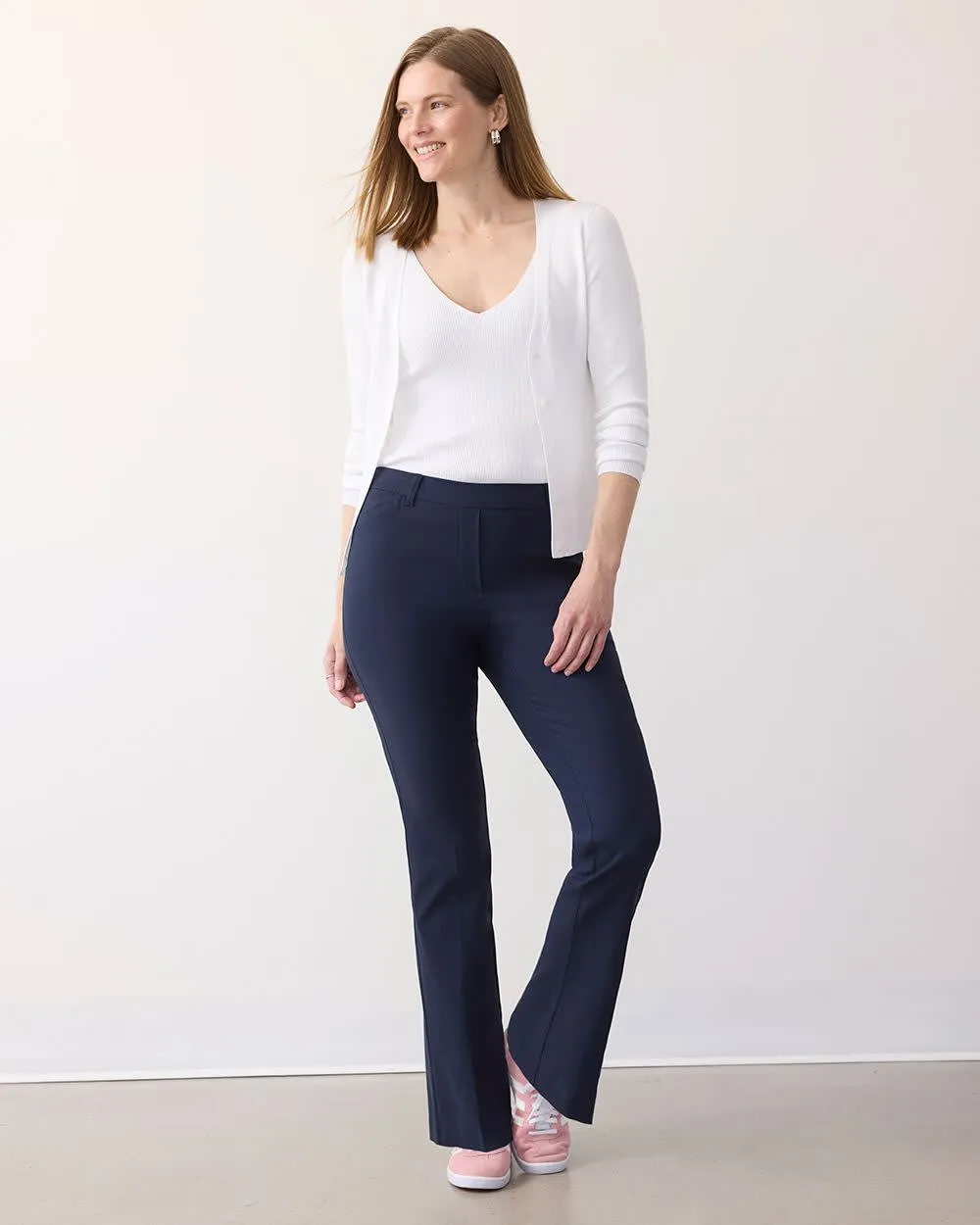 Straight-Leg High-Rise Pant - The Iconic (R) - Petite sold by Reitmans product image thumbnail 3