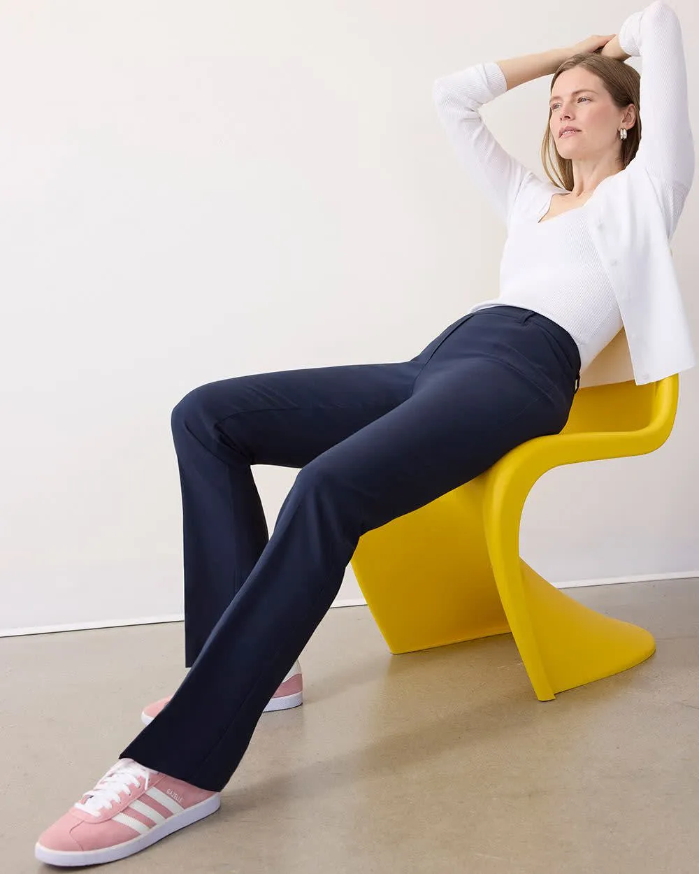 Straight-Leg High-Rise Pant - The Iconic (R) - Petite sold by Reitmans product image thumbnail 4