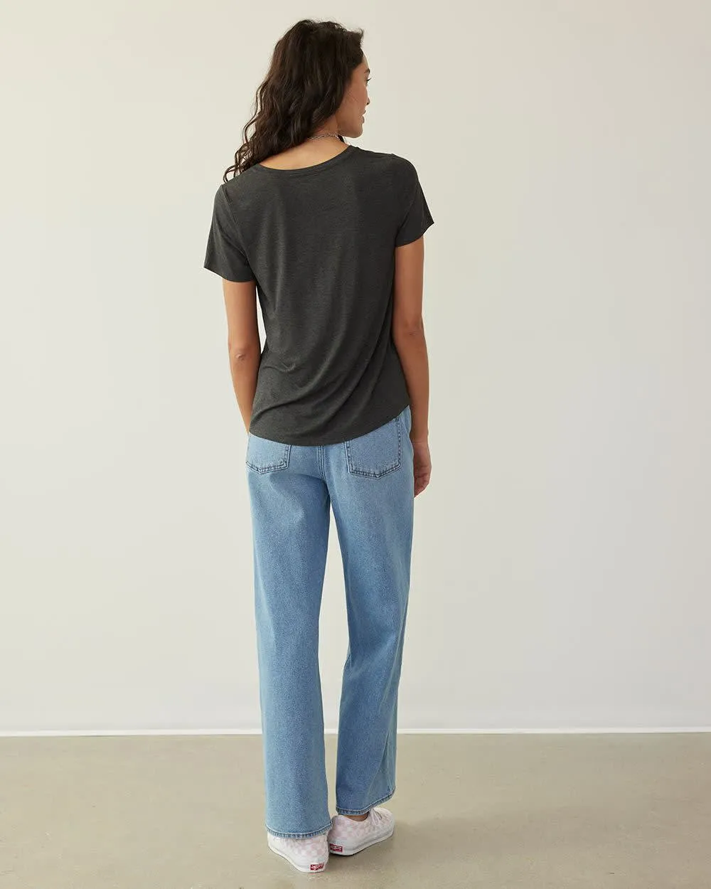 Short-Sleeve V-Neck Tee, R Essentials sold by Reitmans product image thumbnail 2