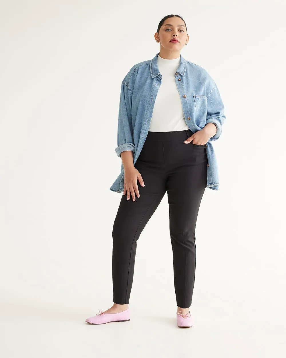 Slim-Leg High-Rise Ankle Pant - The Iconic (R) sold by Reitmans product image thumbnail 5