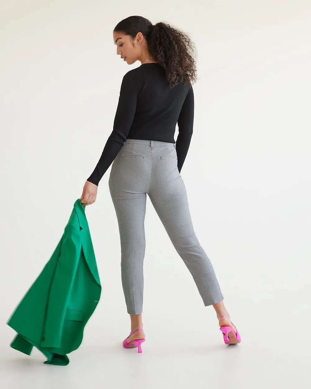 Slim-Leg High-Rise Ankle Pants, The Iconic - Petite sold by Reitmans product image thumbnail 2