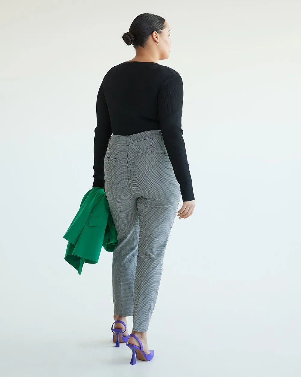 Slim-Leg High-Rise Ankle Pants, The Iconic - Petite sold by Reitmans product image thumbnail 5
