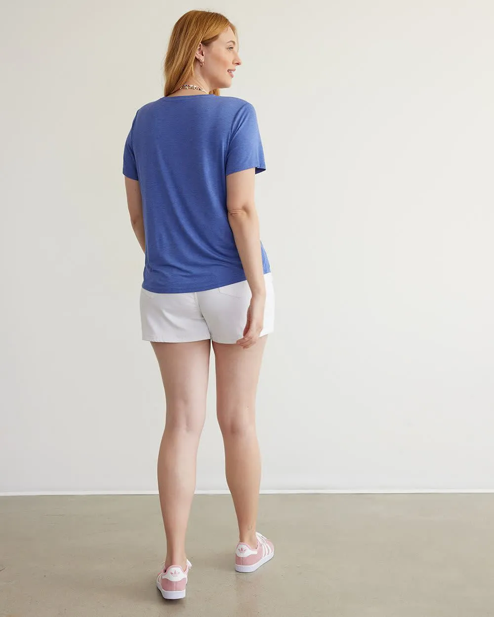 Short-Sleeve Crew-Neck Tee, R Essentials sold by Reitmans product image thumbnail 2