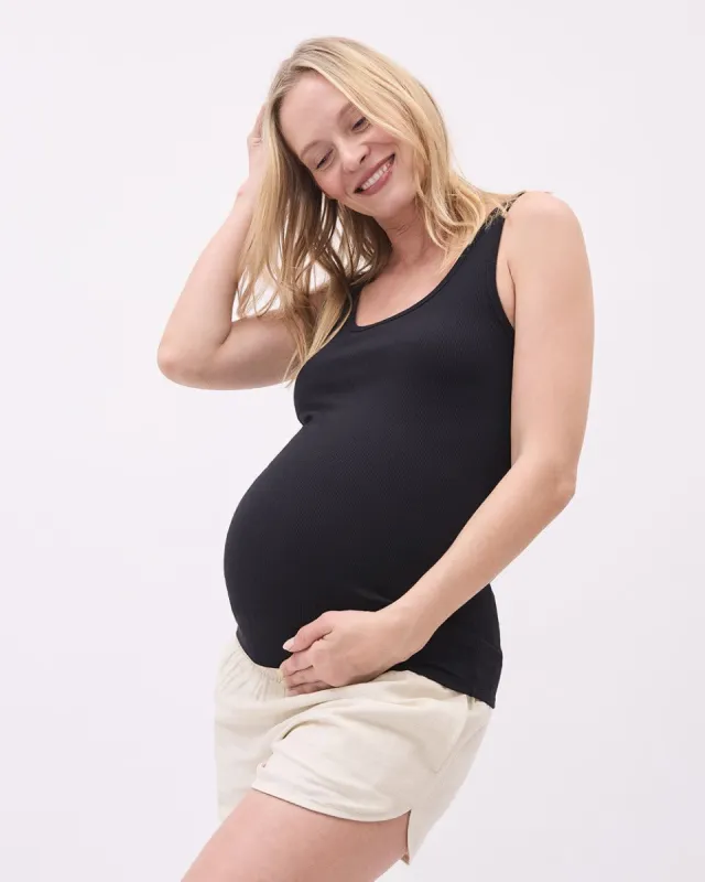 Knit Rib Crew-Neck Tank Top - Thyme Maternity sold by Reitmans