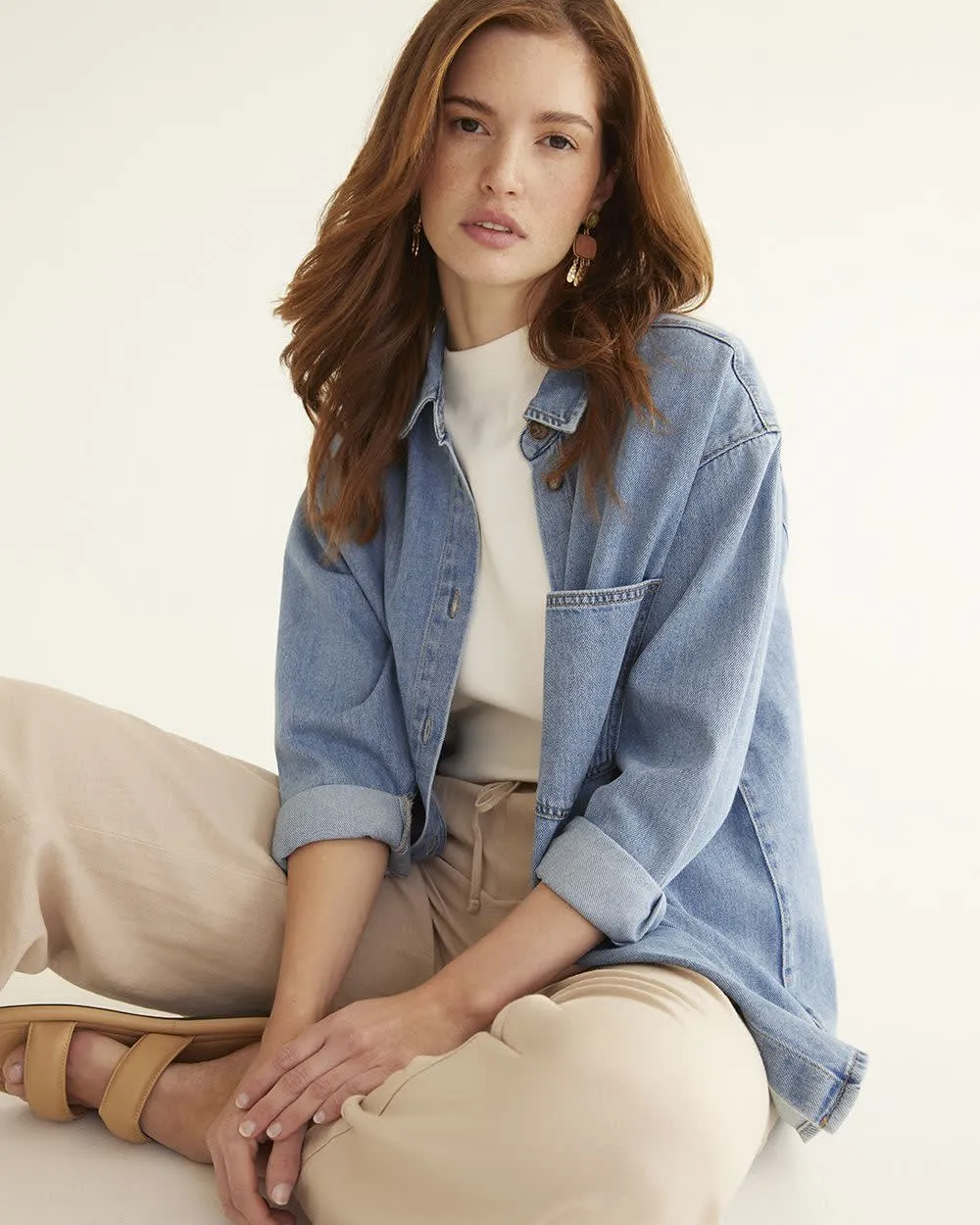 Denim Overshirt sold by Reitmans
