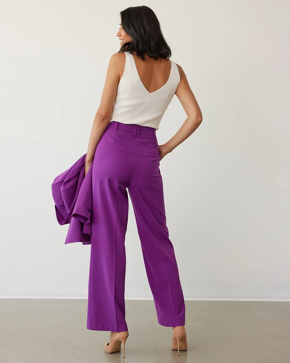 Straight-Leg High-Rise Pant - The Timeless - Petite sold by Reitmans product image thumbnail 2